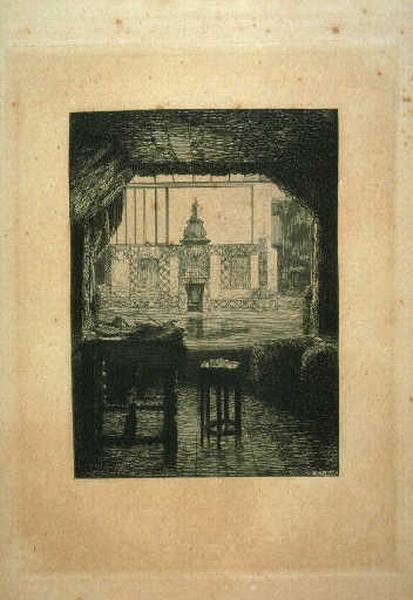 Le Look-out ; Intérieur ouvrant sur un patio (ancien titre)_0