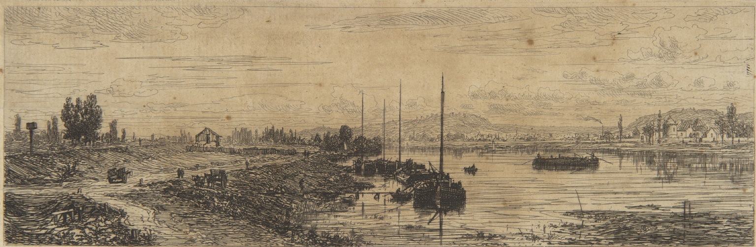 La Seine à Argenteuil ; Paysage avec rivière_0
