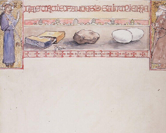 Les trois fautes de Saint Pierre ; Illustration d'un conte de la Sabine_0