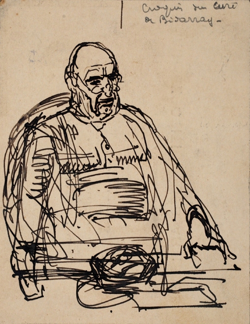 Croquis du curé de Bidarray, Pierre-Albert Bégaud, 20e siècle