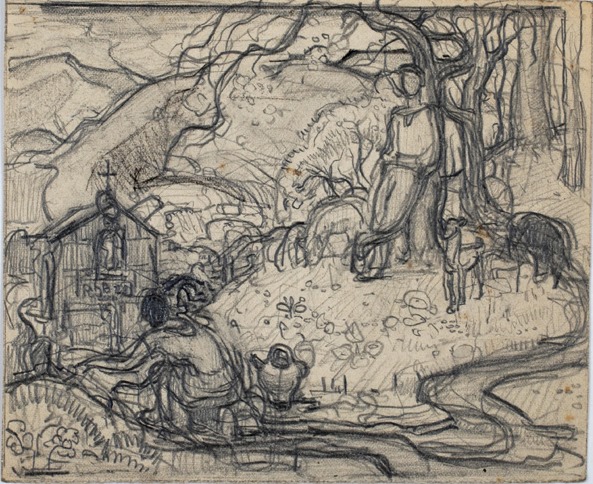 Scène rurale au pays basque, Pierre-Albert Bégaud, 20e siècle