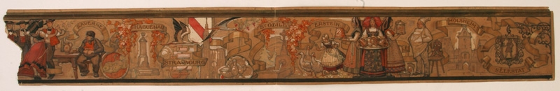 Frise décorative sur l'Alsace (1), Pierre-Albert Bégaud, 20e siècle