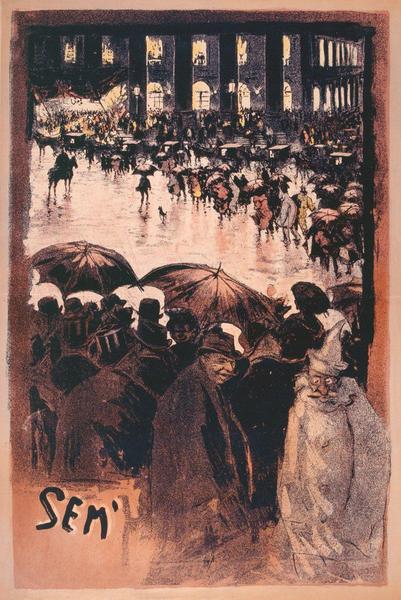 Le bal des étudiants, Georges Goursat, 4e quart 19e siècle, 1er quart 20e siècle