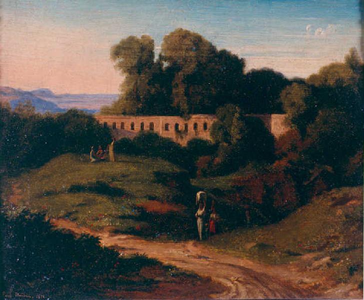 Paysage de Rome, Paul Flandrin, 1874