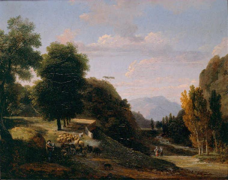 Paysage pastoral, Jean Victor Bertin, 4e quart 18e siècle, 1ère moitié 19e siècle