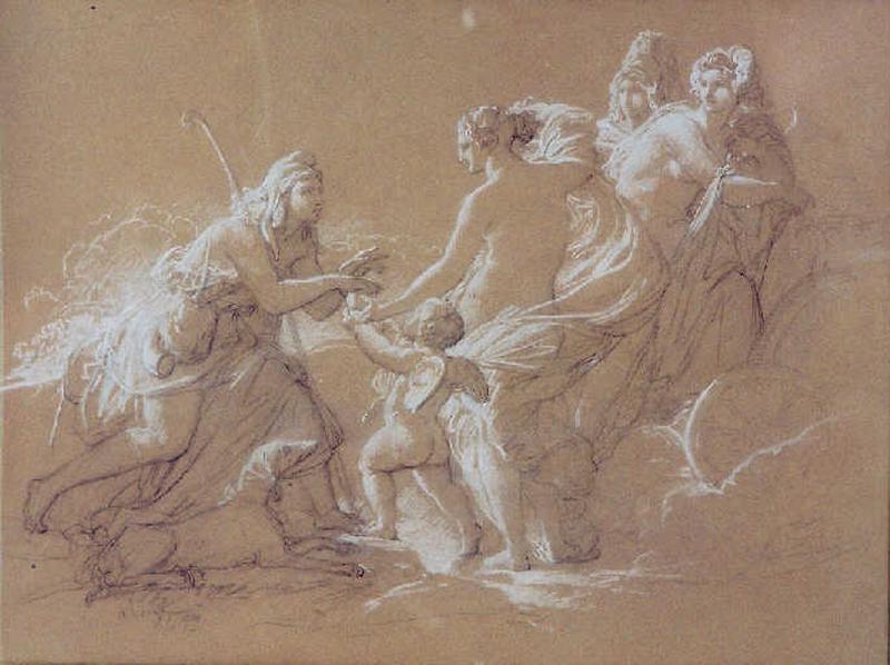 Le jugement de Pâris, Jean Alaux, 1839