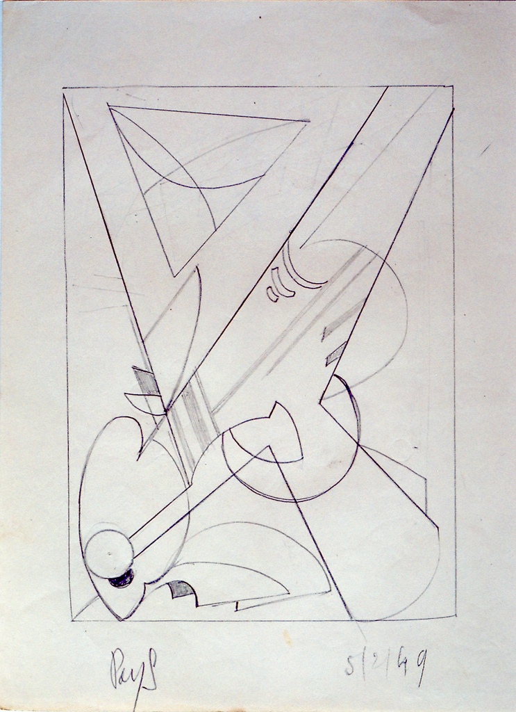 Etude pour une structure 05/02/1949, Jean-Maurice Gay, 1949