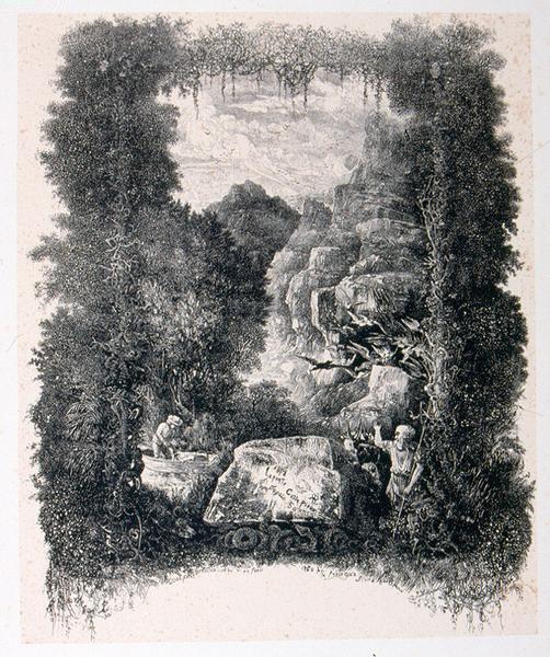 Je porte cette pierre depuis cinquante ans (Frontispice pour Fables et contes d'Hippolyte de Thierry-Faletans)_0