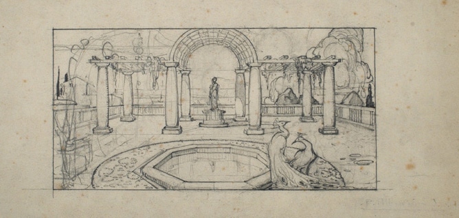 Projet de décor pour une terrasse, Pierre-Albert Bégaud, 20e siècle