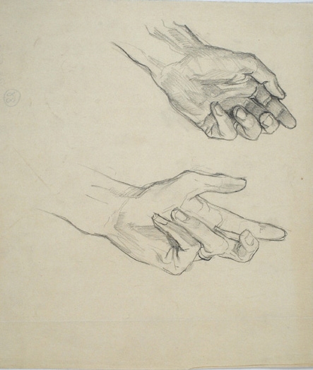 Études de mains, Pierre-Albert Bégaud, 20e siècle