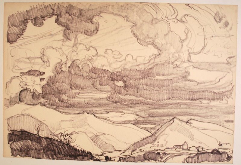 Nuages au-dessus de Bidarray, Pierre-Albert Bégaud, 20e siècle