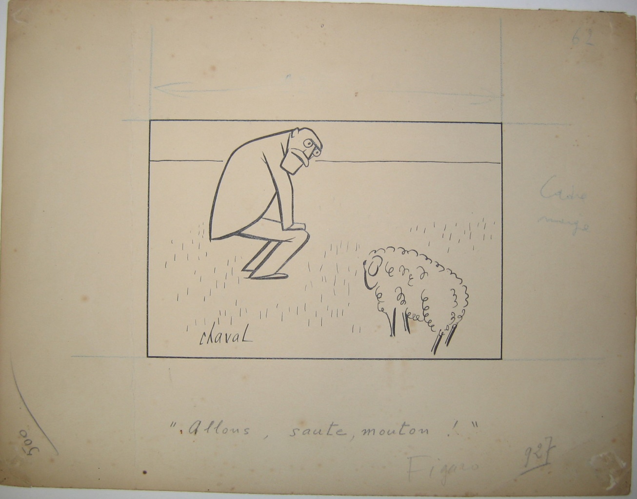 Allons, saute mouton, Chaval, 20e siècle