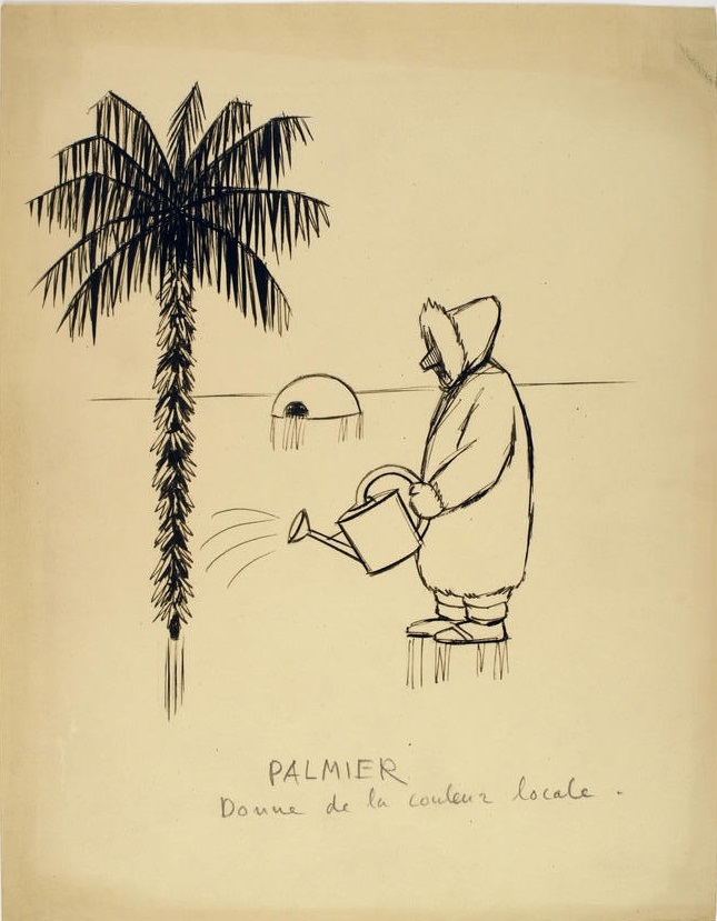 Palmier donne de la couleur locale, Chaval, 20e siècle