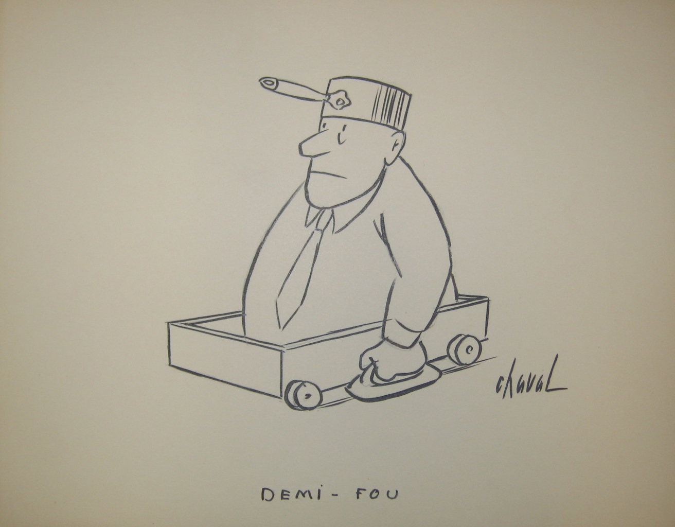 Demi-fou, Chaval, 20e siècle