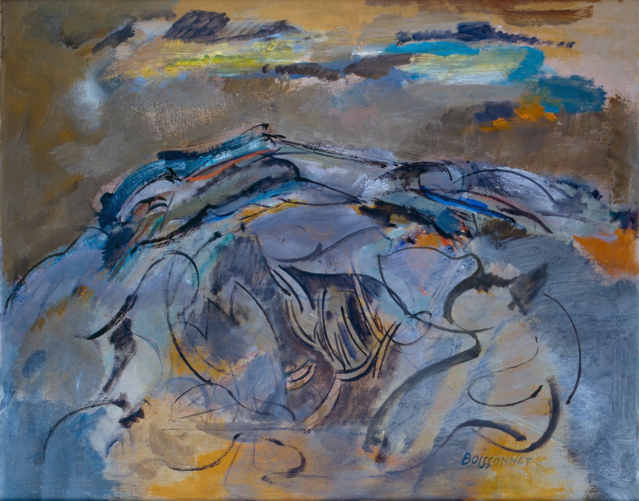Temps gris, Edmond Boissonnet, 1987