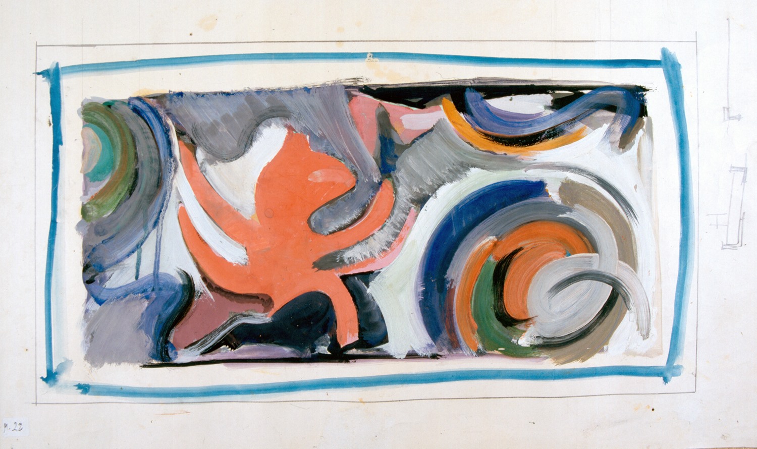 Projet de mosaïque, Edmond Boissonnet, 20e siècle