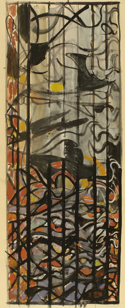 Etude pour un vitrail, Edmond Boissonnet, 20e siècle