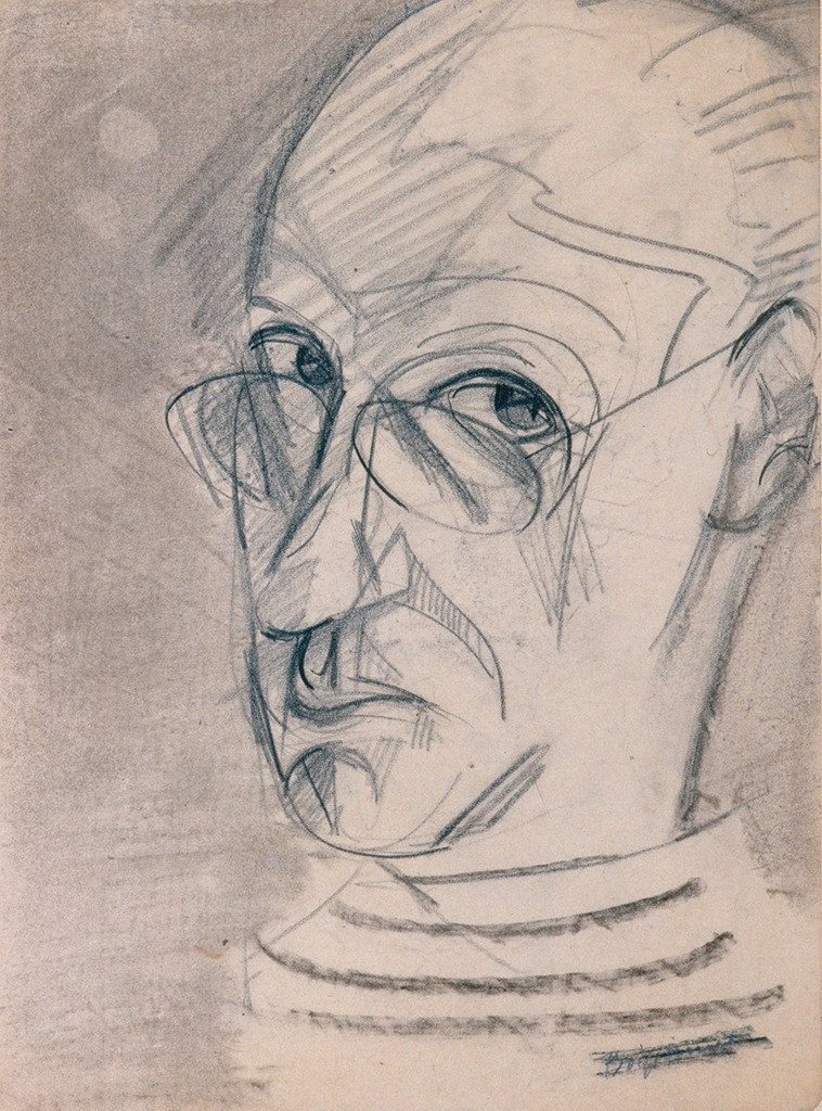 Autoportrait, Edmond Boissonnet, 1950-1955