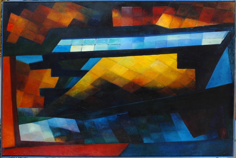 Composition prismatique, Suzanne Martin, 1970