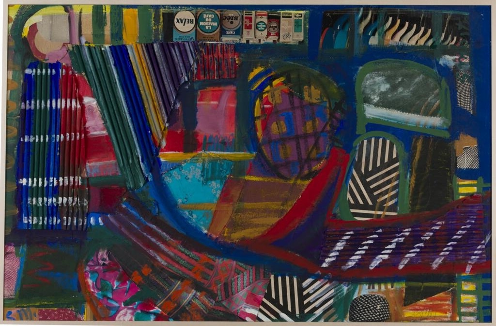 Collage, Paquets de café, Suzanne Martin, 1990