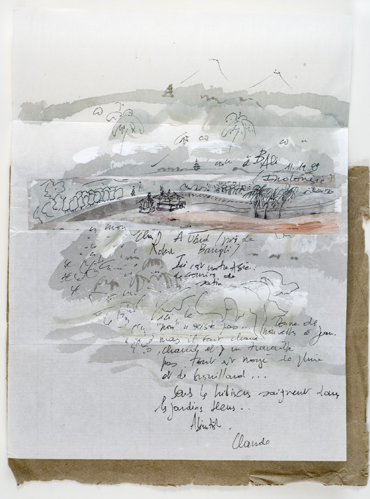 Lettre à Robert Coustet d'Ubud (Bali), Claude Lagoutte, 1989