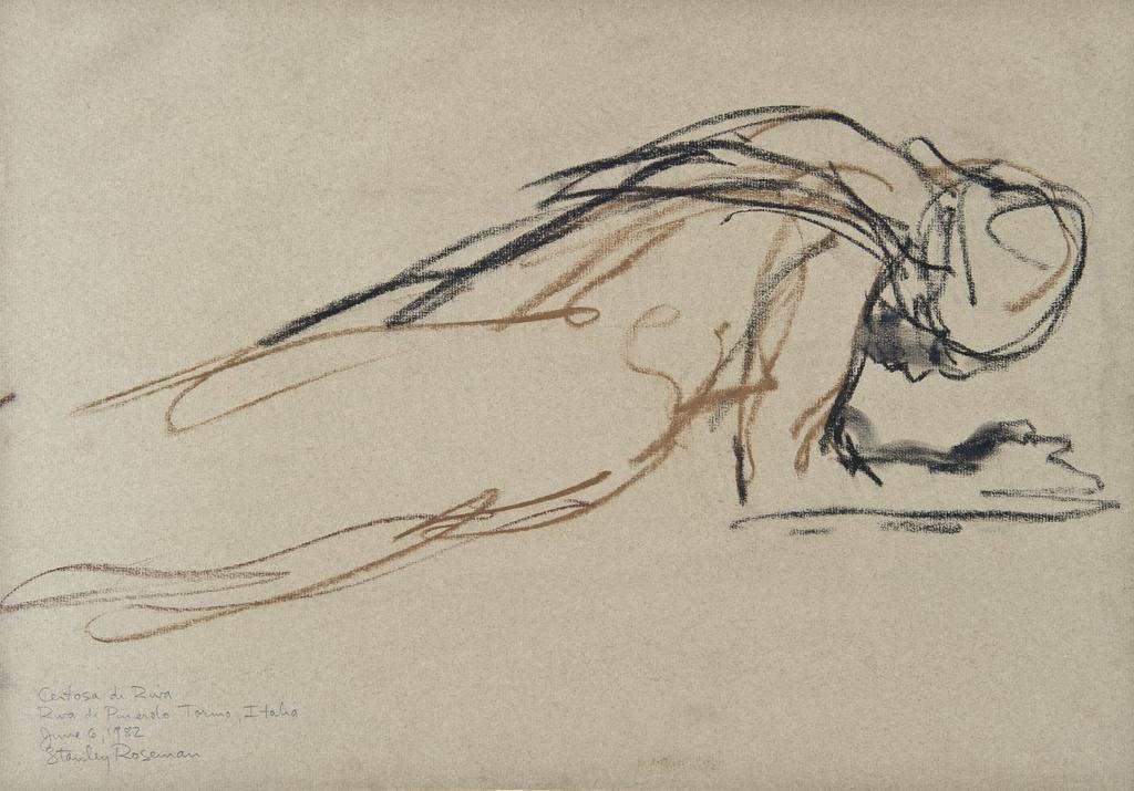 Jeune nonne en prière, Stanley Roseman, 20e siècle