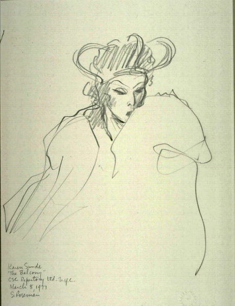 Karen Sunde "The Balcony", Stanley Roseman, 08 /03 /1977