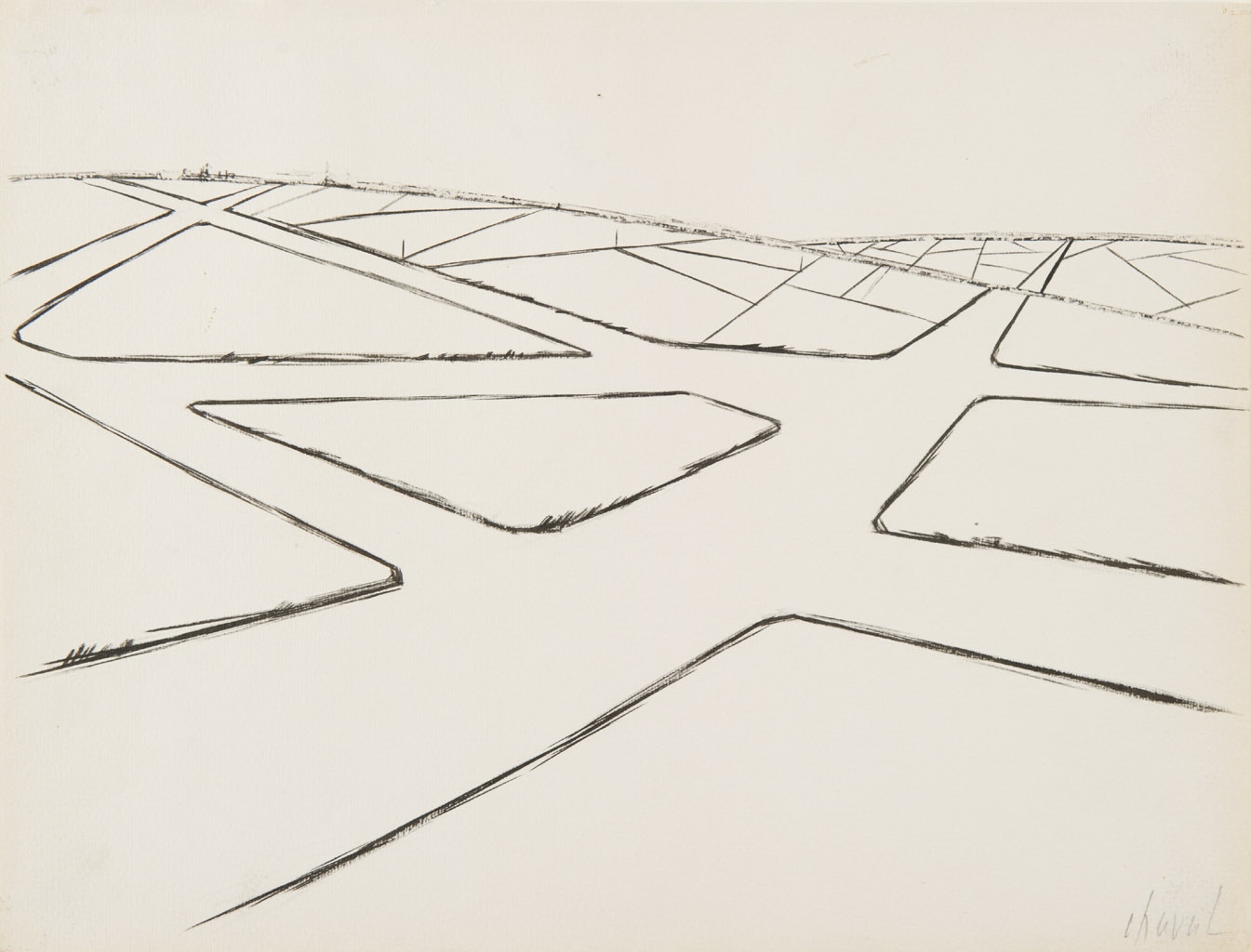 Sans titre ; Labyrinthe ; Sans titre, Chaval, 20e siècle