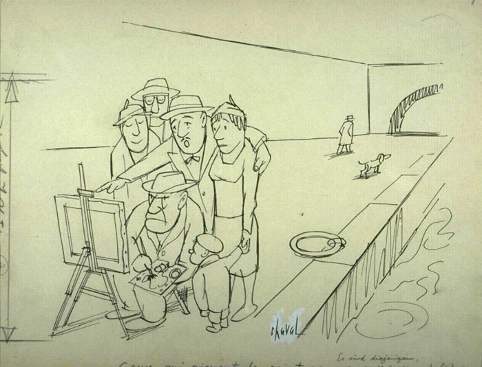Ceux qui aiment la peinture, Chaval, 20e siècle