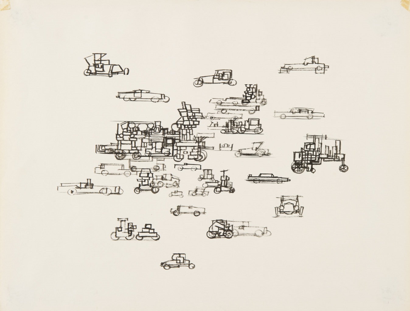 Sans titre ; Engins de locomotion ; Sans titre, Chaval, 20e siècle