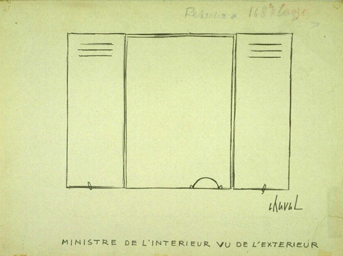 Ministère de l'intérieur vu de l'extérieur, Chaval, 20e siècle
