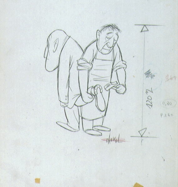 Sans titre ; Maréchal-ferrant, Chaval, 20e siècle
