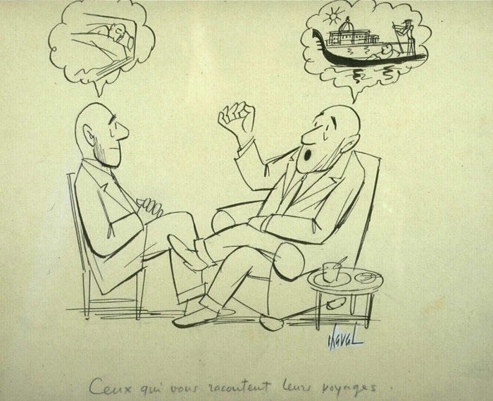 Ceux qui vous racontent leurs voyages, Chaval, 20e siècle