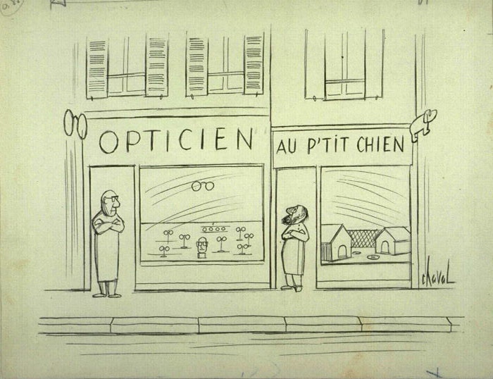 Opticien au p'tit chien, Chaval, 20e siècle