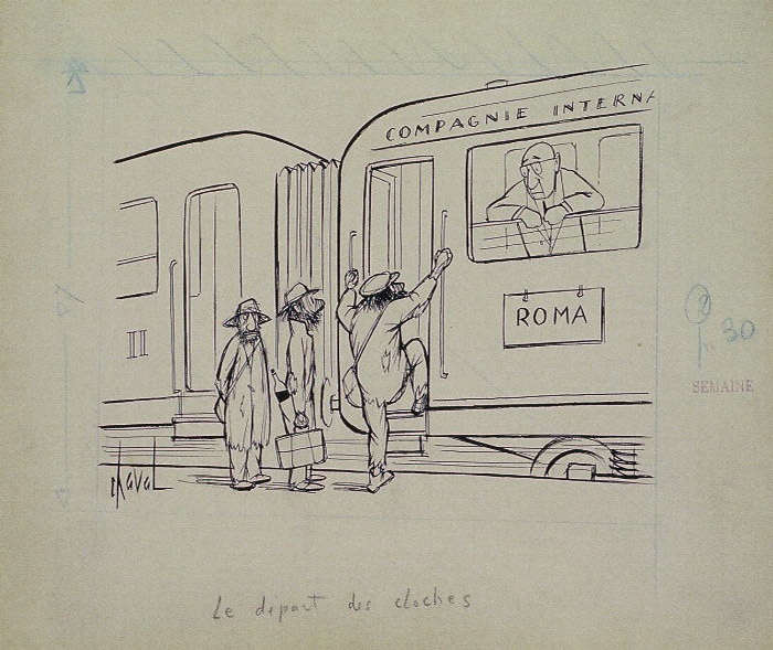 Le départ des cloches, Chaval, 20e siècle
