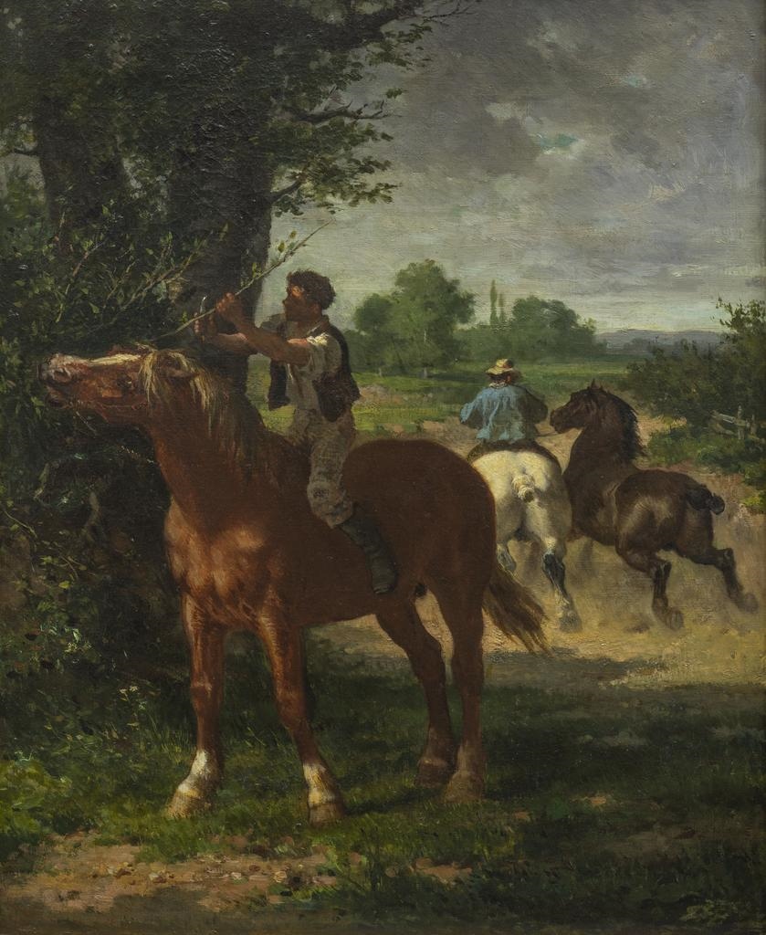 Halte du cavalier, Rosa Bonheur, 1854