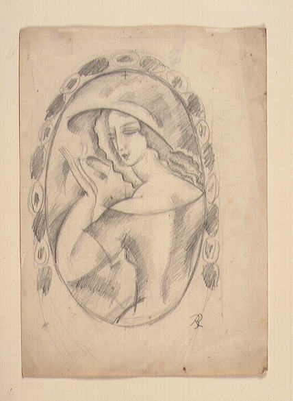 Etude pour le décor d'un vase, René Buthaud, 1930