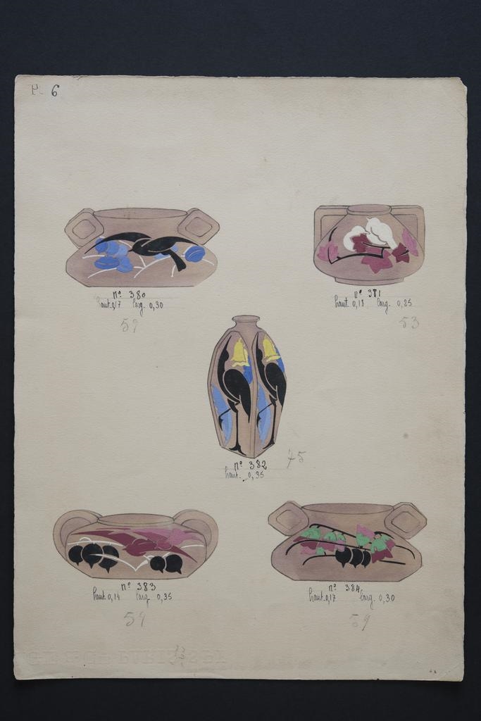 planche de modèles, Simone Larrieu, 2e quart 20e siècle
