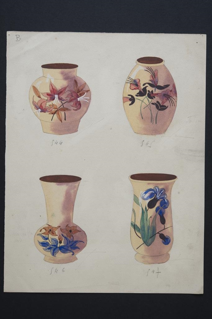 planche de modèles, Simone Larrieu, 2e quart 20e siècle