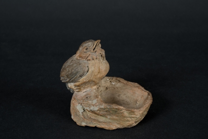Moineau sur un nid, Daniel Collasson, 20e siècle