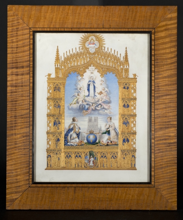 Allégorie du voeu de Louis XIII et de la naissance du duc de Bordeaux., 1830-1840