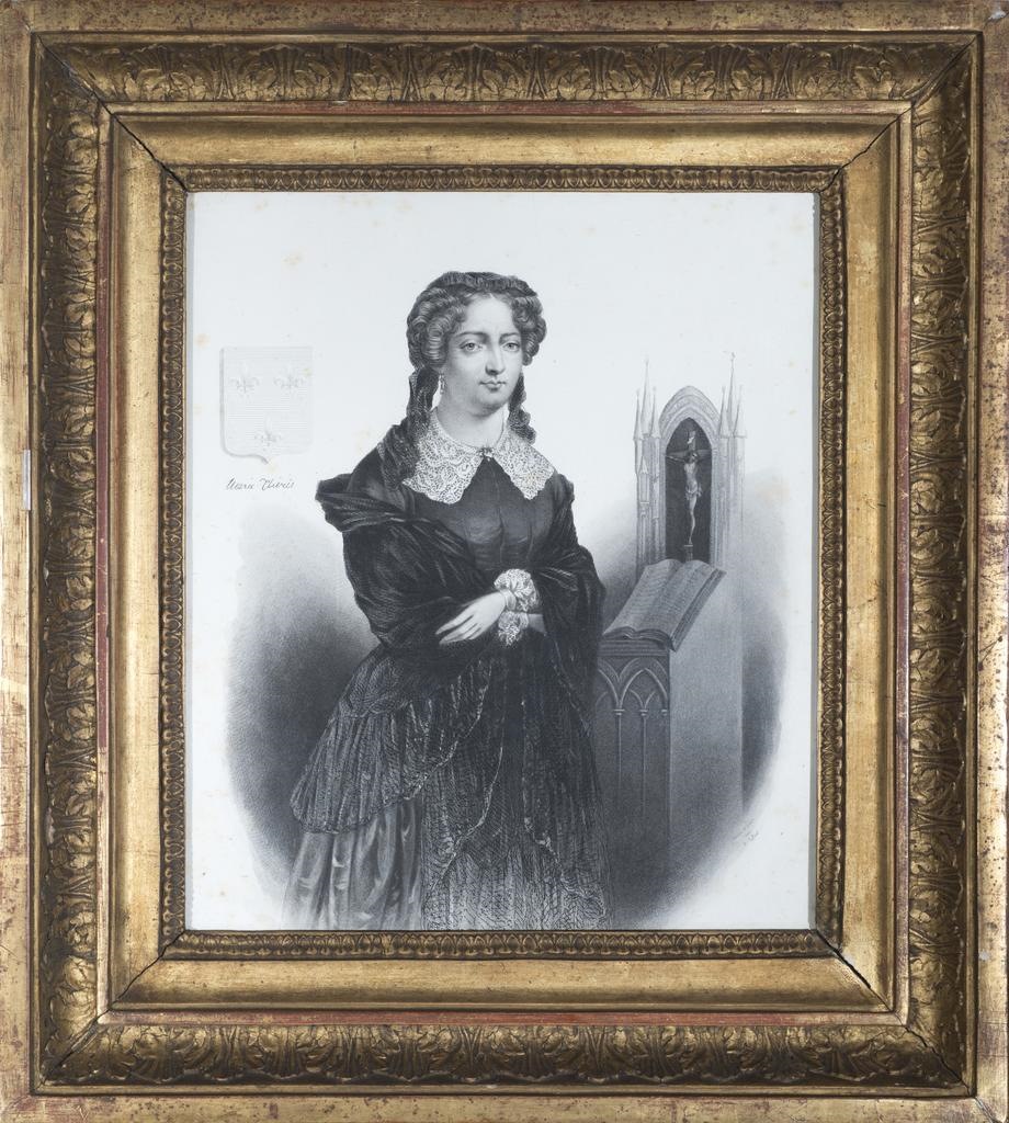 Portrait de la duchesse d'Angoulême en buste, Adolphe Pierre Riffaut, 1840-1851