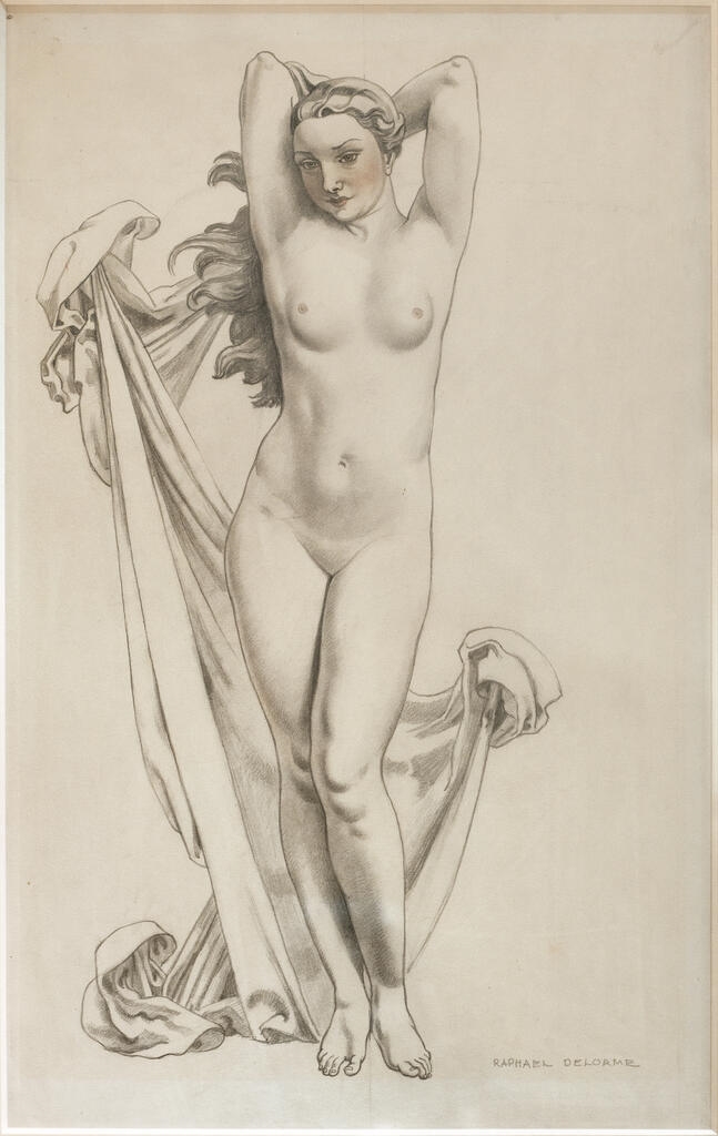 Portrait de femme nue, Raphaël Delorme