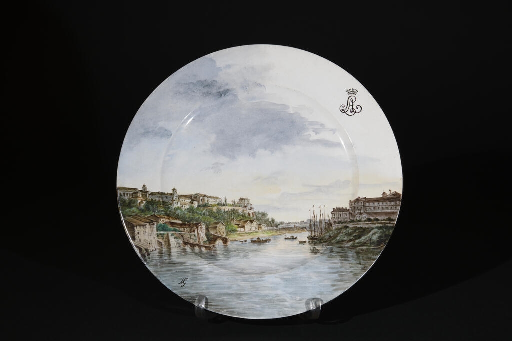 "Rome"  Le Tibre ; Service au Monogramme AL_0