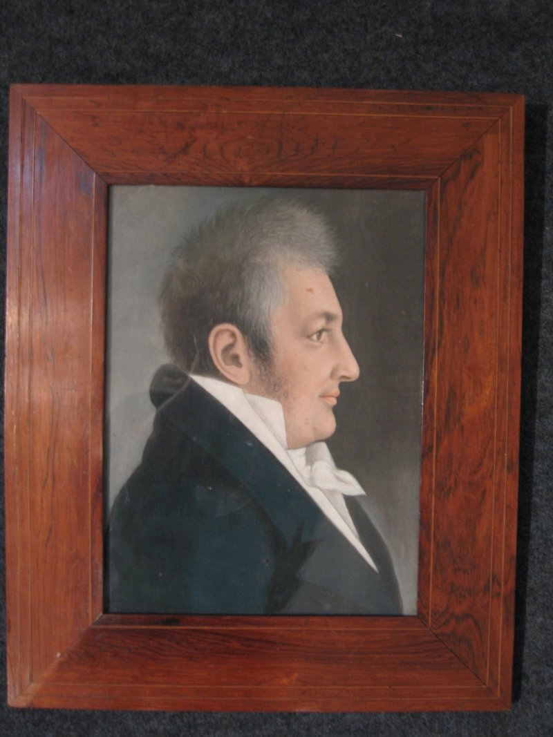 Portrait d'homme, Edme Quenedey, 19e siècle