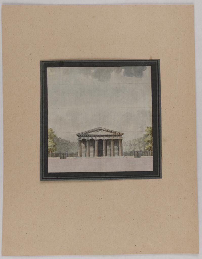 Temple ou monument funéraire, Antoine-Laurent-Thomas Vaudoyer, 4e quart 18e siècle