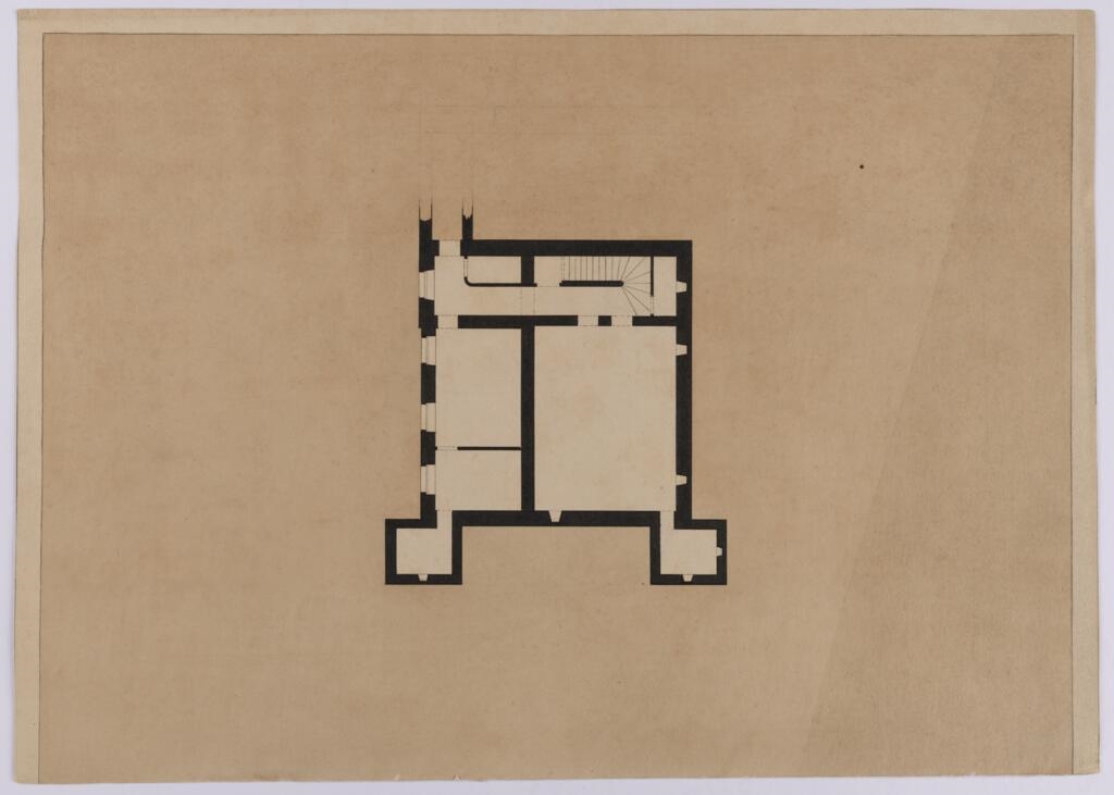 Plans pour une architecture domestique (?), Antoine-Laurent-Thomas Vaudoyer, 4e quart 18e siècle