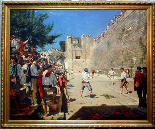 Partie de pelote sous les remparts de Fontarabie_0