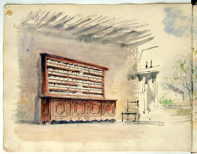 Intérieur de maison avec vaisselier_0