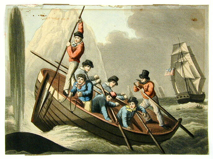 Approche de la baleine, pêche au harpon_0
